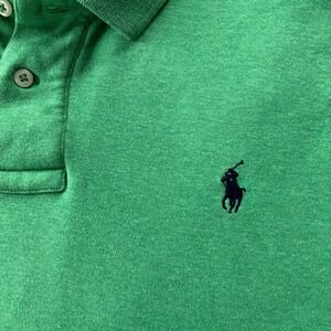 Polo Ralph Lauren Polo Shirt Men's XL 100% cotton green short sleeve EUC